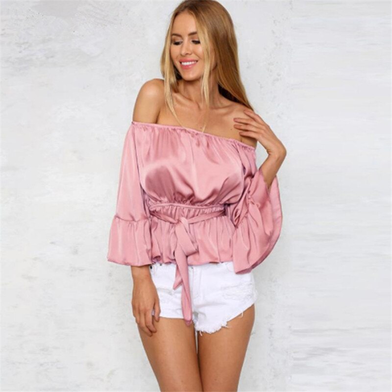 Butterfly Sleeve Slash Neck Blouse – Plus Size
