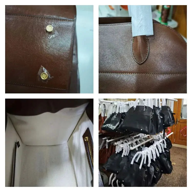 Women's Genuine Leather Large Capacity Tote Bag Female Retro Luxury Briefcase Vintage Cowhide Shoulder Handbag ANOINTED_ADORNED