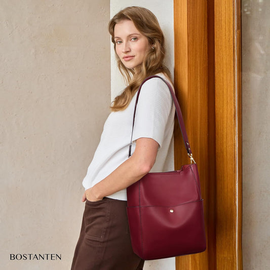 Valentines Day  Women'S Leather Designer Handbags Tote Purses Shoulder Bucket Bags